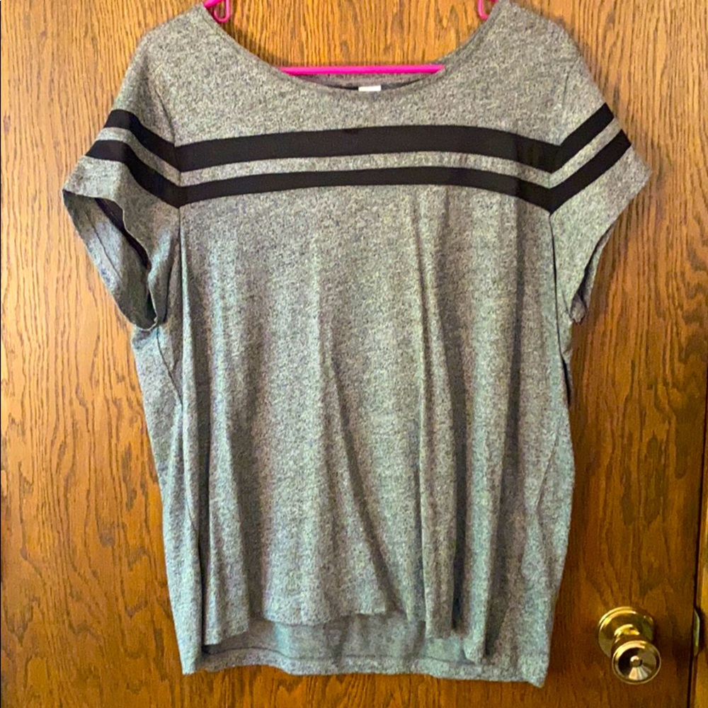 H&M Gray and Mesh Tshirt